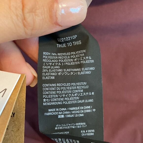 NWT- dark purple simply seamless Hipster- side tie bikini bottoms- Size 18W - Picture 9 of 9